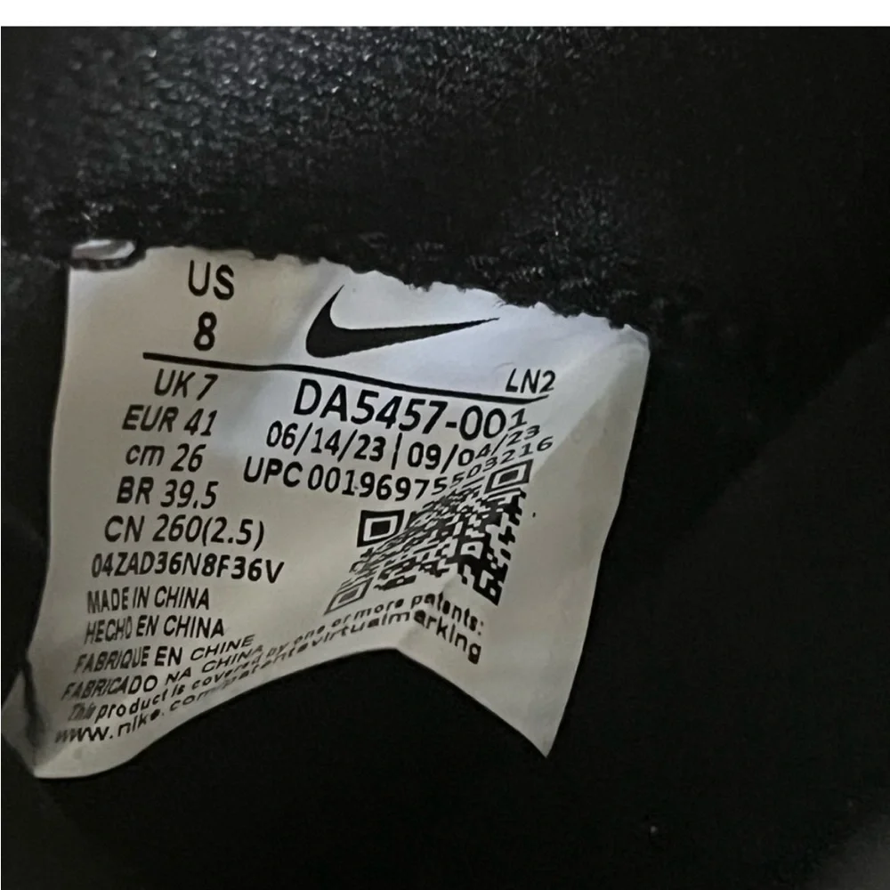 Nike Vapor Edge Elite 2 360‎ Cleats in Black and White Sz 8 men’s
